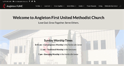 Desktop Screenshot of angletonfumc.org