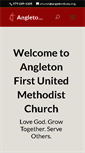 Mobile Screenshot of angletonfumc.org